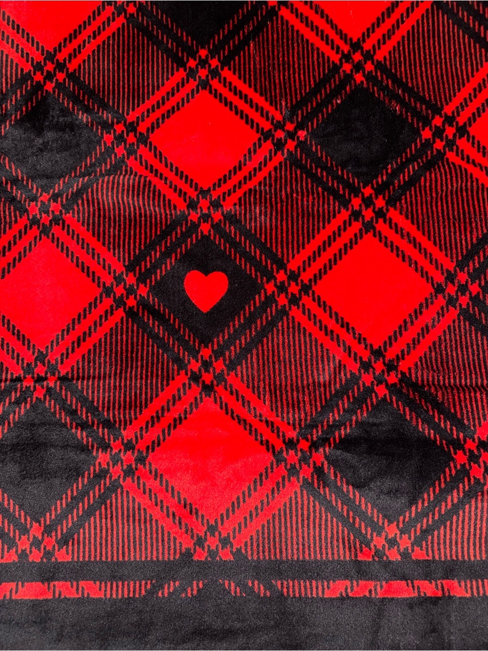 NWT, PINK Victoria’s Secret Red and Black Plaid Super Soft Sherpa-Lined Blanket - Picture 4 of 9
